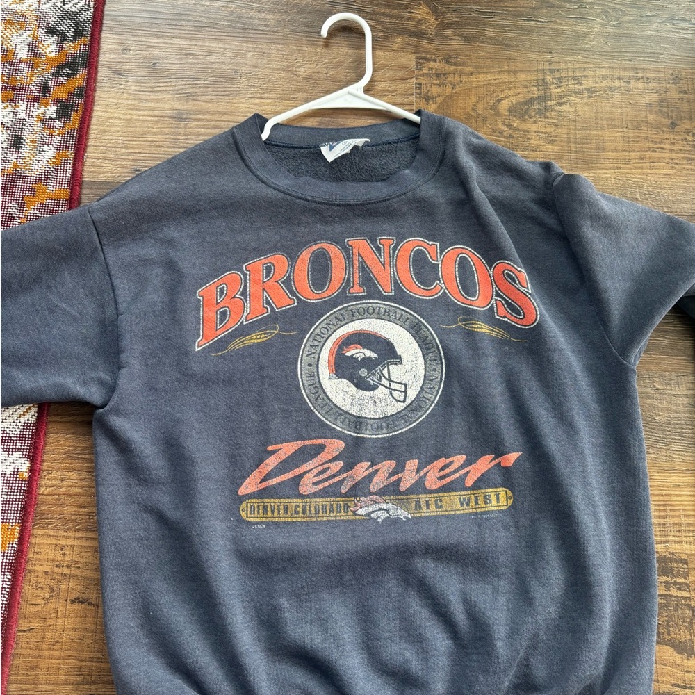 Denver Broncos Kids Graphic Sweatshirt - Gray